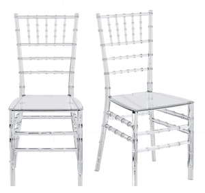 Großhandel Niedriger Preis Viktoria nisches Bankett Kristall Kunststoff Vermietung Hochzeit Ghost Clear Acryl harz Transparenter Stuhl für Veranstaltungen - Product Image 2