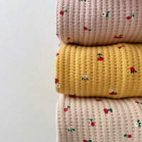 Ensembles de vêtements en coton pour bébé coréen, ensemble de vêtements en coton gaufré de deux pièces pour enfants garçons et filles, survêtement hauts + pantalons, 2022