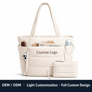 <span class=keywords><strong>Borsa</strong></span> Tote Trapuntata Impermeabile OEM ODM con Cerniera, Grande Capacità, Antifurto, a <span class=keywords><strong>Tracolla</strong></span> Singola, Personalizzabile con Logo, Vendita all'Ingrosso - Product Image 1