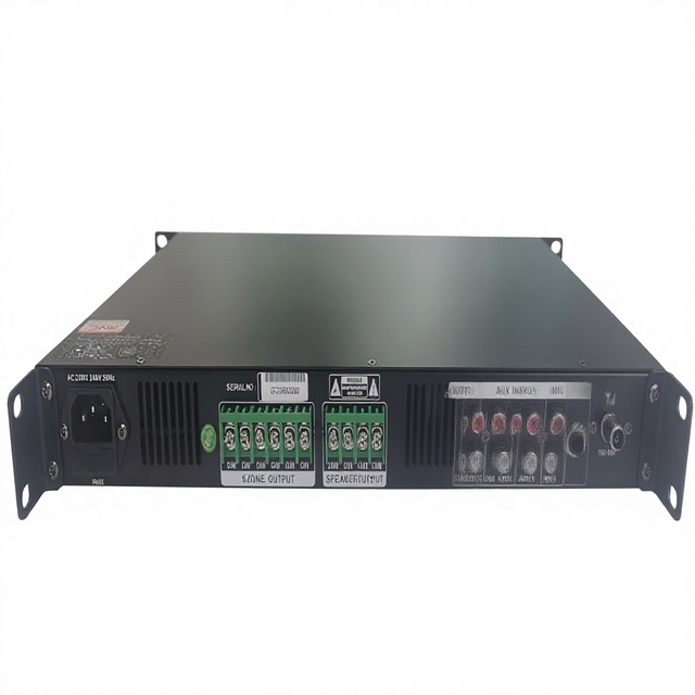 PA-80MS Active AC 70V 80W 4-16 Ohm 6-Zone Bluetooth Indoor Metal Shell Shopping Malls Mixer Amplifier Professional PA Power High