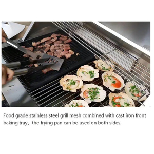 stainless steel rotisserie grill oil <b>tray</b> barbecue easy ignition <b>bbq</b> grill built in thermometer gas grill - Product Image 6