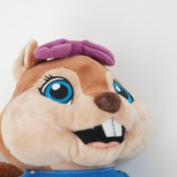 Peluche d'écureuil super douce de haute qualité avec doublure en maille, fonction anti-stress, rembourrage en coton PP