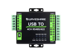 ตัวแปลง USB เป็น RS485/422 แบบแยกส่วนสำหรับอุตสาหกรรม Waveshare ชิป FT4232HL ของแท้ รองรับการเชื่อมต่อ USB เป็น RS485 2 ช่อง + RS485/422 2 ช่อง รุ่น K799 - Product Image 3