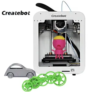 Createbot طابعة رقمية ثلاثية الأبعاد, Createbot طابعة رقمية ثلاثية الأبعاد سوبر ميني للأطفال مع خيوط PLA