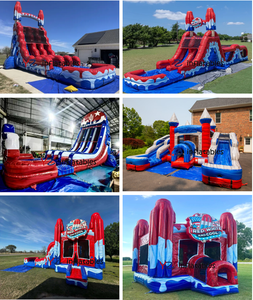 Castello Gonfiabile Piccolo Rosso, Bianco e Ghiaccio con Effetto Fuoco, Vendita Calda, Gioco per Bambini, Casa Gonfiabile per Feste e Salti - Product Image 6