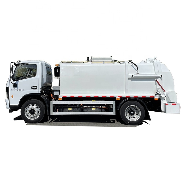 EV/BEV/аккумуляторный электромобиль Dongfeng 4x2, кухонный утилизатор с 8м3 танкером для канализации и подъемником мусорного ведра