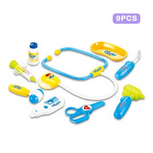 Kit médico de plástico realista para niños, <span class=keywords><strong>juego</strong></span> de médicos para <span class=keywords><strong>juego</strong></span> de rol, juguete de aprendizaje interactivo para padres e hijos, 9 Uds. - Product Image 4