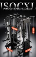 Machine Smith de qualité industrielle avec système de croisement de câbles et rack de musculation pour centre de fitness et équipement de salle de sport commerciale