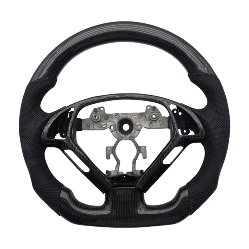 หนังพรุน + คาร์บอนไฟเบอร์ + แถบสีขาว + เย็บสีขาว