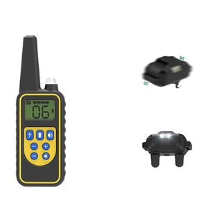 Collar de entrenamiento para perros eléctrico recargable impermeable <span class=keywords><strong>880</strong></span>, voz de vibración de choque electrónico sostenible con control remoto - Product Image 4