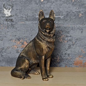Al Aire Libre Metal Animal perro escultura decoraciones bronce latón <span class=keywords><strong>pastor</strong></span> alemán escultura estatua para la <span class=keywords><strong>venta</strong></span> - Product Image 3