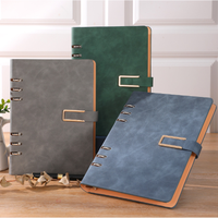 Bloc-notes A5 personnalisé avec couverture en papier cousue, 100 feuilles à points, boucle pour stylo et gravure de logo personnalisée