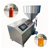 Petite machine de remplissage quantitative commerciale à panneau chinois et anglais, facile à utiliser