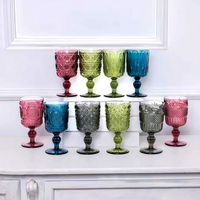 Verre à vin rouge épais gaufré, design moderne et minimaliste, modèle pour la maison, vente en gros d'usine