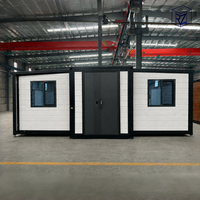 Maison conteneur extensible à double aile de 40 pieds, structure en acier étanche, préfabriquée, avec 3 chambres, structure en acier galvanisé Ray-Zen