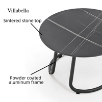 Meubles de jardin modernes, tables basses d'extérieur, table d'appoint de luxe pour balcon, ensemble de salon