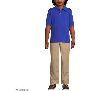 Camiseta Polo para Niños 100% Algodón Manga Corta Fácil Cuidado Uniforme Escolar para Niños - Product Image 2