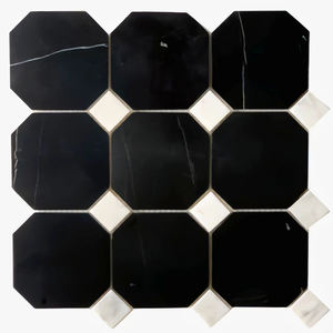 Offre Spéciale moderne Style <span class=keywords><strong>noir</strong></span> <span class=keywords><strong>blanc</strong></span> marbre octogone mosaïques salle de bain sol cuisine décoration murale mosaïque pierre pavage <span class=keywords><strong>carrelage</strong></span> - Product Image 4