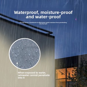 Pintura de Revestimiento Líquido de Látex Acrílico Elástico a Base de Agua para Paredes Interiores/Exteriores, Aplicación con Brocha, Sin Decoloración, Uso en Exteriores - Product Image 5