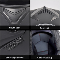 Article Phare Unisexe, Casques de Moto ABS à Double Visière, Casques et Protections AD pour Moto, Accessoires de Moto