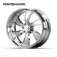Velg RS Custom Two-Piece Dub Style 22 24 Inch 5x120.65 5x127 6x139.7 6x135 untuk Chevrolet C10 K10 Camaro Ford F-150 Expedition