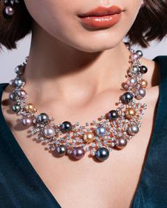 ליקסין יוקרה זירקון תכשיטים סט אימיטאציה צבעונית עגילי 3 חלקים עגילי זירקון שרשרת טבעת עבור כלה חתונה מסיבה - Product Image 4