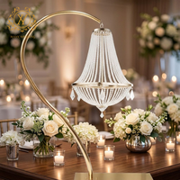 Support de lustre élégant avec support de lampe stable pour la décoration de centre de table de salle de banquet de mariage