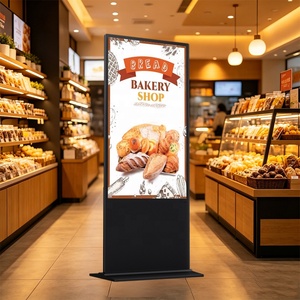 Écran commercial LCD haute luminosité de 65 pouces, affichage numérique, kiosque vertical, écran tactile réseau, <span class=keywords><strong>CE</strong></span> ROHS, publicité pour boulangerie - Product Image 1