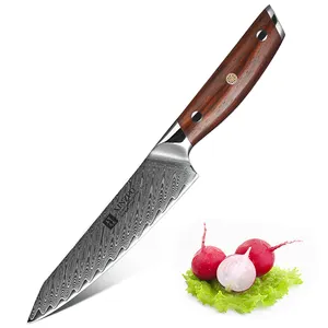 حار بيع 5 بوصة حاد 67 طبقات دمشق الصلب سكاكين المطبخ سكّين متعدّد الاستخدامات