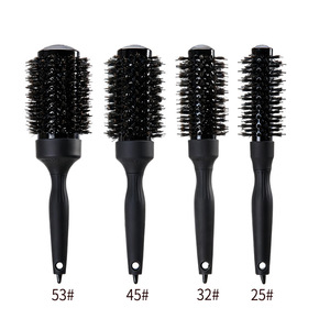 Aluminum Tube <b>Comb</b> Boar Bristle Large Size Home Use Hair Styling Tool - Product Image 4