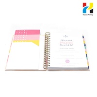 Impression de planificateurs spirales A5 personnalisés, carnets à spirales couleur pleine pour le bureau et la papeterie, usine chinoise