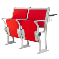 Meubles en alliage d'aluminium de salle de classe d'escalier d'université avec la table et la chaise d'amphithéâtre de tableau d'écriture avec le panier