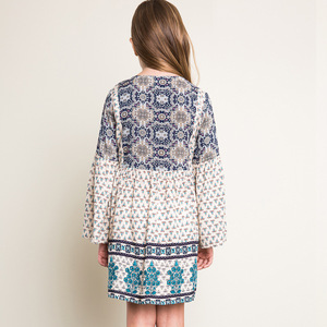 Blusas de Moda para Niñas, Cuello en V, Diseño Bohemia, Estampados, Tallas Grandes - Product Image 2