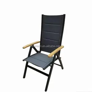 Chaises pliantes Vente en gros fauteuil d'extérieur jardin loisirs contrat patio relaxant chaise pliable chaise teslin