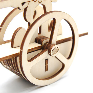 Wooden Clown Swing Model <b>Diy</b> <b>Kit</b> Manual Educational Science Toy For Kids 4-6Y Cartoons - Product Image 4