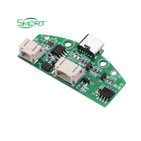 Lampe de bureau LED intelligente à intensité variable en forme de C avec module de commande tactile et chargement USB sur carte PCB