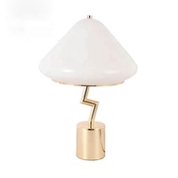 Lampe en forme de champignon, design artistique, lampe de table moderne en verre, lampe mignonne pour enfants JY6164