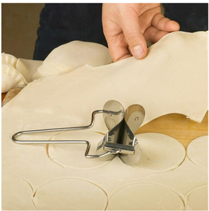 Edelstahl-Teigausroller für Kreisförmigen Teig, Knödel-, Ravioli-, Rogi- und Calzone-Herstellung, Küchenwerkzeug für Zuhause - Product Image 4