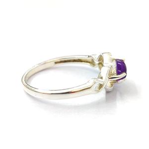 แหวนมหัศจรรย์ แหวนเงินแท้ 925 ประดับพลอยแอมะทิสต์ แหวนทำมือ คอลเลคชั่นแหวนสวยๆ เครื่องประดับเงิน ราคาขายส่ง - Product Image 4