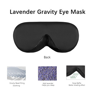 <span class=keywords><strong>Masque</strong></span> de sommeil lesté en perles de verre de qualité supérieure pour soulager l'anxiété et les migraines - <span class=keywords><strong>Masque</strong></span> oculaire 3D profilé occultant avec boîte cadeau - Product Image 6