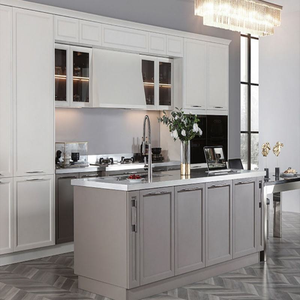 Armoires de cuisine modernes haut de gamme personnalisées, très vendues, pour l'intérieur et l'extérieur, en acier inoxydable - Product Image 6