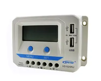 Epever VS1024AU contrôleur usb 5v double usb design 10a contrôleur de charge solaire pwm intelligent