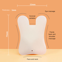 Planche Gua Sha blanche pour massage par grattage, grattoir pour méridiens faciaux, bord poli et lisse, adapté au massage par grattage sur le visage