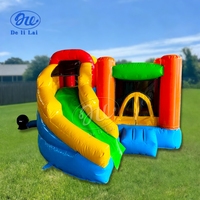 Grand château gonflable parc à thème avec trampoline, en PVC, facile à installer, certifié CE, pour aire de jeux pour enfants