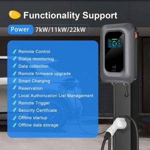 Plate-forme système Ocpp2.0 Laadstation 220v 7kw Chargeur basé sur une application Modbus 7 kw Ac Portable 22kw Ev Station <span class=keywords><strong>de</strong></span> charge Type 2 Ocpp 2.0.1 - Product Image 4