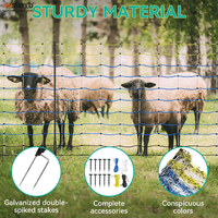 Complete zonne-energie elektrisch afrasteringssysteem voor schapen, runderen, olifanten, geiten, koeien, kippen en konijnen.