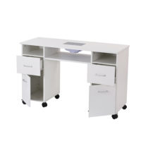 Station de manucure multifonctionnelle moderne de haute qualité, table de maquillage, mobilier de salon, table de manucure, salon, HONGZI HZ2075