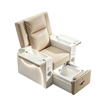 Fauteuil de pédicure électrique multifonctionnel pour salon de manucure, extension de cils, soin des pieds, avec bain de pieds massant à remous