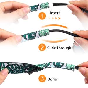 Sangle porte-lunettes de soleil en néoprène Sangles de lunettes de soleil personnalisées imprimées sur mesure de haute qualité Sangles de lunettes flottantes en néoprène - Product Image 5