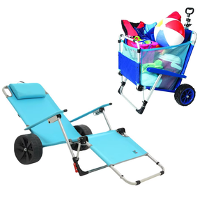 <span class=keywords><strong>Tumbona</strong></span> y <span class=keywords><strong>carrito</strong></span> versátiles de relajación ligera, perfectos para <span class=keywords><strong>playa</strong></span>, piscina y patio - Product Image 6